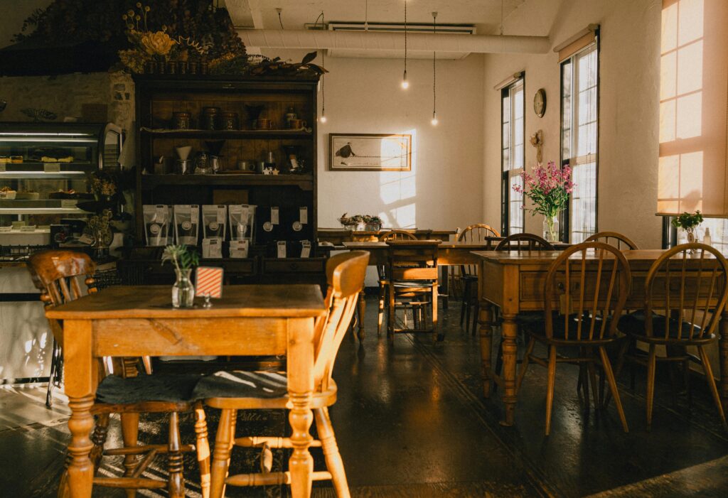 independent cafe interior suitable for content creator hire Margate